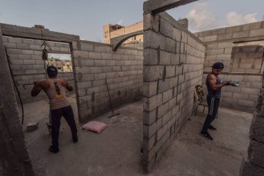 GAZA (PALESTINA), 12 / 01 / 2021 - Filistin 'in Gazze kentindeki şehir sahnesi 