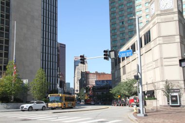 Amerika Birleşik Devletleri 'ndeki Pittbsurgh şehrinin genel görünümü