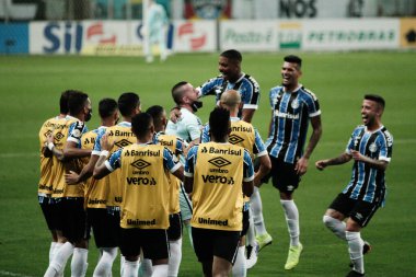 SAO PAULO, SP, BRAZIL, 28.11.2020: Sao Paulo, Brezilya 'da iki takım arasında futbol maçı