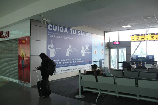 Tocumen Panama 2021 Movimento Aeroporto Internacional Tocumen Panamá — Fotografia de Stock