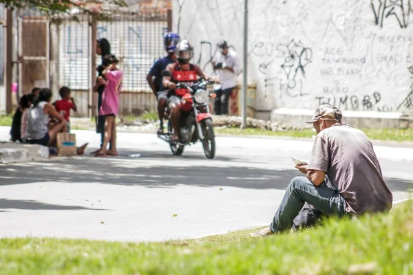 Gente Strade Guarulhos San Paolo Brasile — Foto Stock