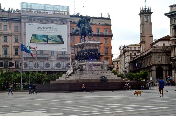 Int Covid Movimiento Personas Durante Fase Mayo 2020 Milán Italia —  Fotos de Stock