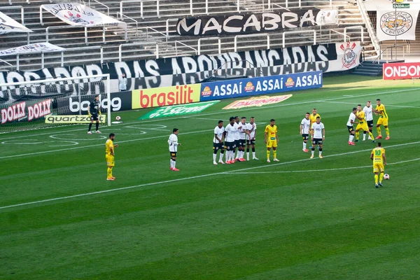 Végső Meccs Red Bull Bragantino Guarani Között 2020 Augusztus Sao — Stock Fotó