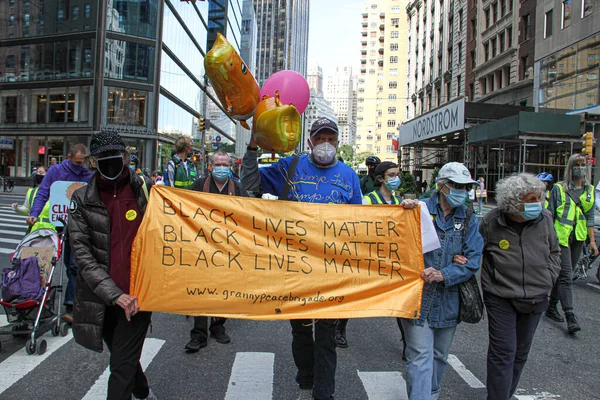 Nova York Eua 2020 Protesto Pacifico Clima Nova York Protesto — Zdjęcie stockowe