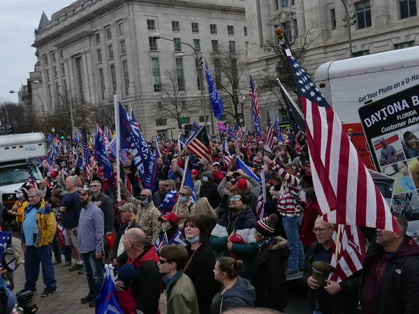 Washington Estados Unidos 2020 Manifestaciones Derechistas Explotan Corazón Washington Estados — Foto de Stock