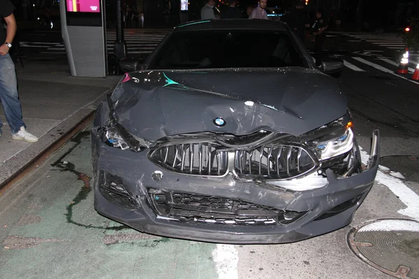 Nova York Eua 2020 Acidente Brasileiros Manhattan Motorista Atropelou Fugiu — ストック写真