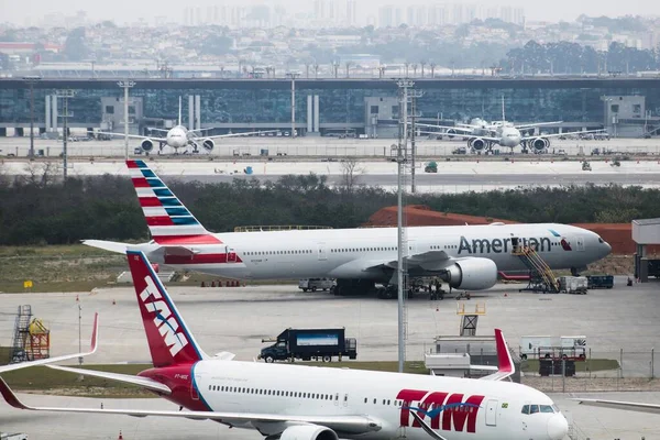 Enero 2021 Aeropuerto Internacional Sao Paulo Brasil — Foto de Stock