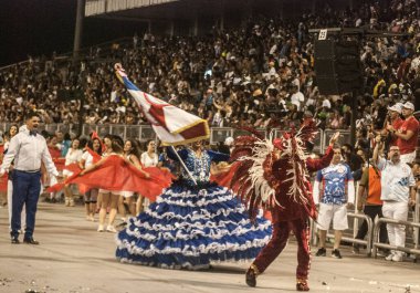 Sao Paulo, 25 Ocak 2020 - SAMBA VAI VAI OKULU TEKNİKİ - Escola de Samba Vai Vai 'nin teknik provası Sao Paulo' nun kuzeyinde Anhembi 'de gerçekleşti. 