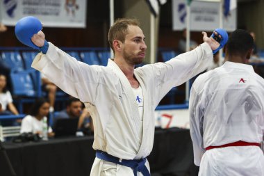 SAO PAULO, SP, 07.02.2020 - PRE-OLIMPICO NACIONAL 2020 - CATEGORY -75 KG MALE - Olimpiyat öncesi dünya karatesi için ulusal seçim, kategori -75 kg.  