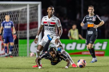 SAO PAULO, SP, BRAZIL: Brezilya 'daki iki Campeonato Brasileiro Srie A takımı arasında futbol maçı