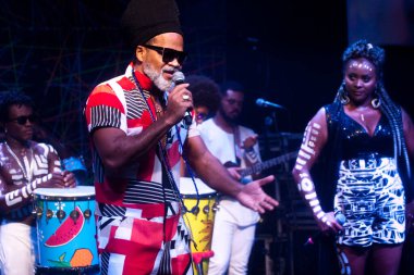 SAO PAULO, SP, 01.11.2019 - Carlinhos Brown, Ju Moraes ve Dj Betinho Projeto Baile Bahia