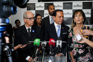 Sao Paulo (SP), 02 / 18 / 2020 - INSPIRATION START 2020 - Vali Joao Doria, Eğitim Genel Sekreteri, Haroldo Rocha, Ayrton Senna Enstitüsü Başkanı Vivian Senna ve Boeing Başkan Yardımcısı ve Ortak Başkanı