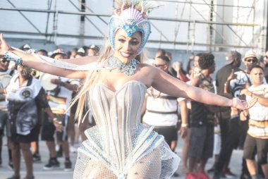 Sao Paulo, 25 Ocak 2020 - SAMBA VAI VAI OKULU TEKNİKİ - Escola de Samba Vai Vai 'nin teknik provası Sao Paulo' nun kuzeyinde Anhembi 'de gerçekleşti. 