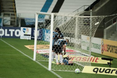 SAO PAULO, SP, BRAZIL, 28.11.2020: Sao Paulo, Brezilya 'da iki takım arasında futbol maçı