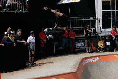 SAO PAULO, SP, 14.09.2019 - SKATE - O Skatista Brasileiro Pedro Quintas se classifica para a final no domingo, durante o Park World Skate, no Parque Estadual Candido Portinari, loccalizado na Vila Hamburguesa, na zona oeste de Sao Paulo, neste Sabado (