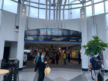 Charlotte (USA), 25 / 08 / 2020 - Uluslararası Havalimanı Charlotte, ABD 