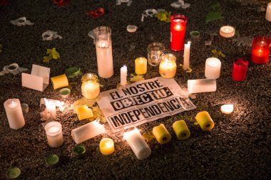 BARCELONA (İspanya) 15 / 10 / 2019 - Katalonya özgürlüğü protestosu