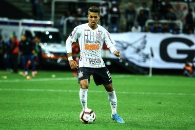 SAO PAULO, SP, 22.08.2019: CORINTHIANS-FLUMiNENSE - partida entre Corinthians e Fluminense valida pelo 1 jogo das quartas de final da copa sulamerica, na Arena Corinthians, na zona leste capital paulista, nesta quinta-feira (22). (Fotoğraf: Andre Pera