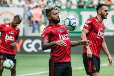 SAO PAULO - OCT 26, 2019: BRASILEIRAO - Match brasileirao, valid for the 21 round of the Brazilian Championship, at Estadio do Morumbi, west zone of Sao Paulo