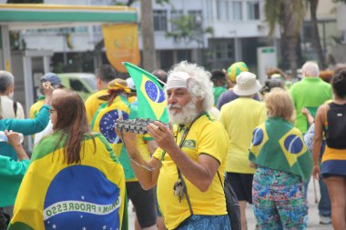 Brezilya Bağımsızlık Günü kutlaması. 7 Eylül 2020, Rio de Janeiro, Brezilya: Brezilya Bağımsızlık Günü onuruna, 5-2 Eylül tarihleri arasında Copacabana Rio de Janeiro 'da düzenlenen Vatanseverlik Yürüyüşü.