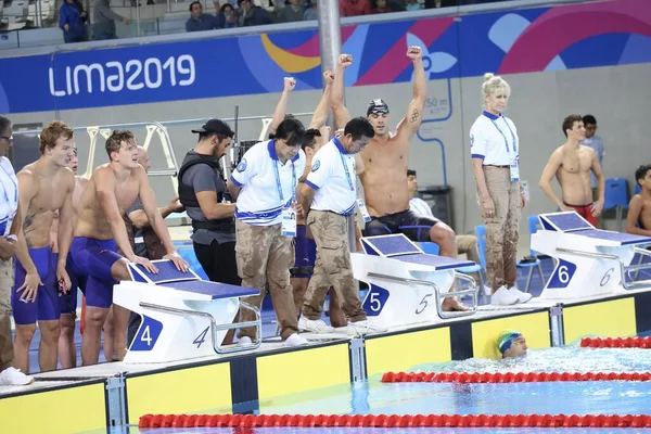 Lima Peru 2019 4X200M Revesamento Livre Final Final 4X200M Revesamento — Zdjęcie stockowe