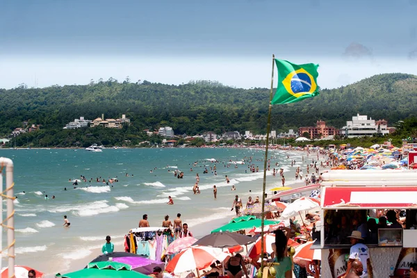 Florianopolis 2020 Movimentacao Jurere Internacional Beweging Praia Jurere Internacional Het — Stockfoto