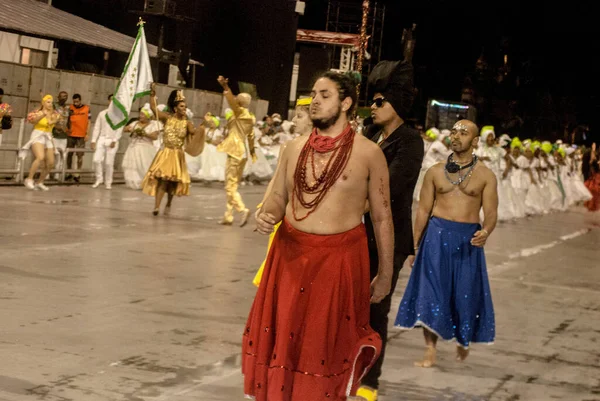 Sao Paulo 2020 Ensaio Tecnico Escola Samba Samba Festivali Sao — Stok fotoğraf