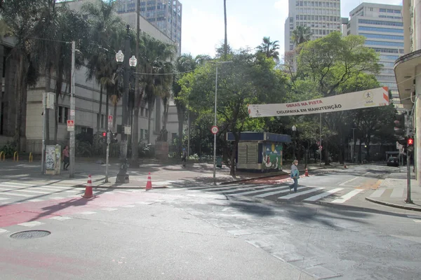 Int Reactivation Leisure Cycle Lanes July 2020 Sao Paulo Brazil — Stock Photo, Image