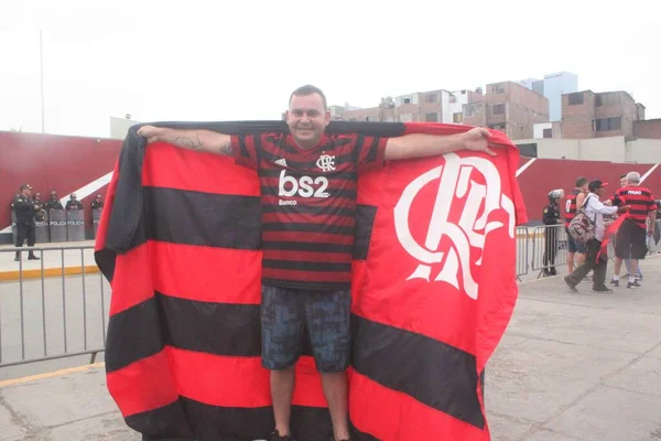 Lima Peru 2019 Chegada Flamengo Estadio Videna Mengao Chegou Estadio — Stock Fotó