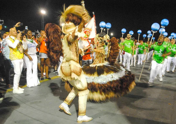 Sao Paulo 2020 Ensaio Tecnico Escola Samba Samba Festival Sao — Stock Photo, Image