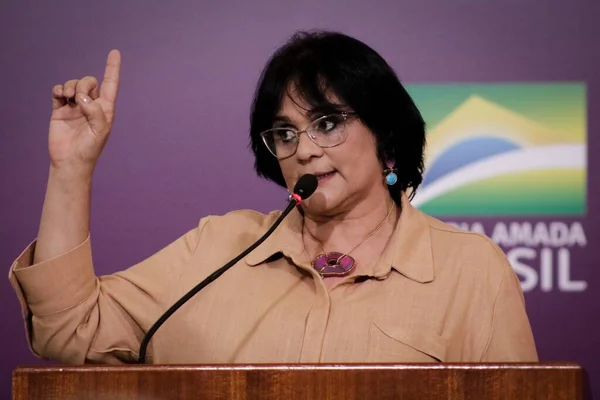 Brasilia 2019 Enfrantamento Violencia Mulher Kadınlara Yönelik Şiddeti Protesto Eden — Stok fotoğraf