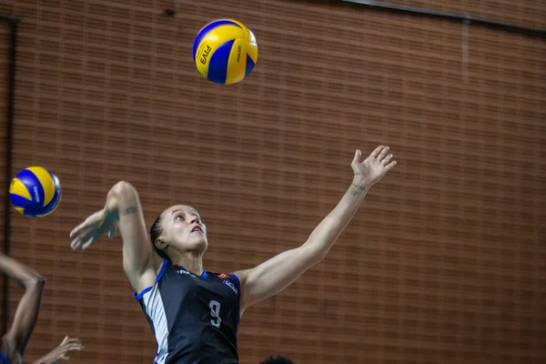 Sao Paulo 2020 Superliga Pinheiros Sao Caetano Volleyball Match Valid — Stock Photo, Image