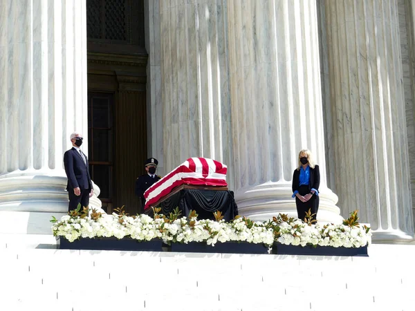 Washington Usa 2020 Solemn Mahnwache Für Richter Obersten Gerichtshof Ruth — Stockfoto