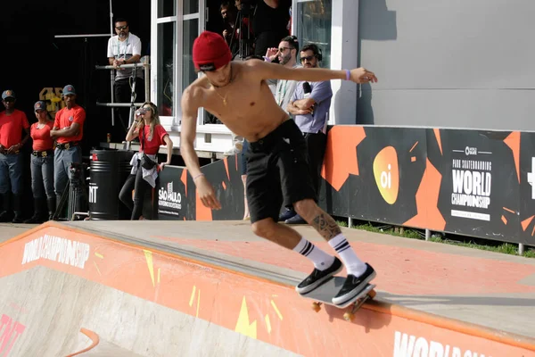 Sao Paulo 2019 Skateboard American Show World Park Championship Champion — Stock Photo, Image