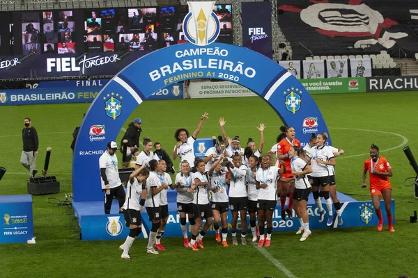 Spo Paulista Kobieta Piłka Nożna League Grudnia 2020 Sao Paulo — Zdjęcie stockowe
