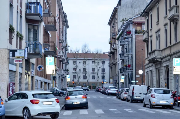 Int Covid Verkeer Van Mensen Milaan Maart 2020 Milaan Italië — Stockfoto