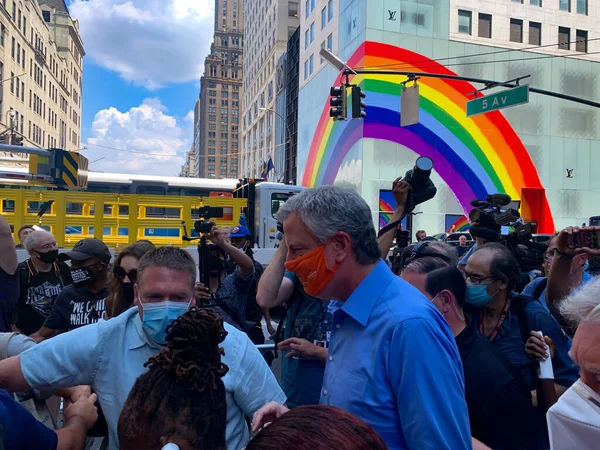 Nova York Eua Apesar Reabertura Cidade Nova York Nesta Semana — Fotografia de Stock