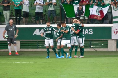 SAO PAULO, SP, BRAZIL: Brezilya 'daki iki Campeonato Brasileiro Srie A takımı arasında futbol maçı