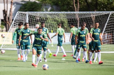 SAO PAULO, SP, BRAZIL: Brezilya 'daki iki Campeonato Brasileiro Srie A takımı arasında futbol maçı