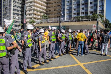 SAO PAULO, SP, 07.05.2020 -  Protests against Jair Bolsonaro in sao Paulo, Brasil  