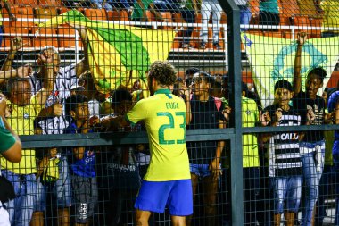 SAO PAULO, SP, 09.09.2019 - BRAZIL - Şili - Brezilya 'nın Olimpik takımı arasında oynanan karşılaşmada Şili milli takımı