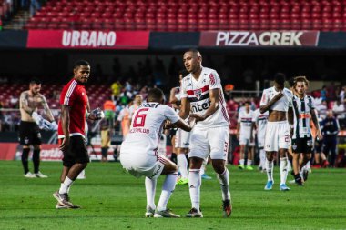 SAO PAULO - OCT 26, 2019: BRASILEIRAO - Match brasileirao, valid for the 21 round of the Brazilian Championship, at Estadio do Morumbi, west zone of Sao Paulo