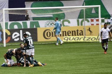 SAO PAULO, SP, BRAZIL: Brezilya 'daki iki Campeonato Brasileiro Srie A takımı arasında futbol maçı