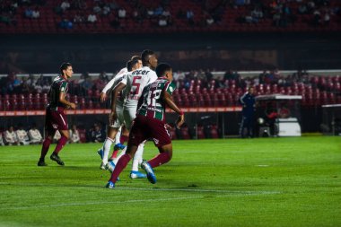 SAO PAULO, SP, BRAZIL: Brezilya 'daki iki Campeonato Brasileiro Srie A takımı arasında futbol maçı