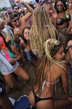 RUO DE JANEIRO, RJ, 12.01.2020 - BLOCO DE CARNAVAL - Bloco da Favorita Copacabana, Rio de Janeiro 