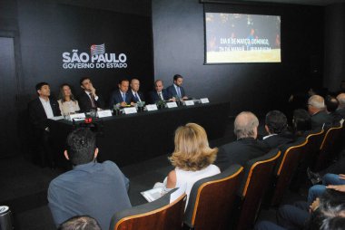 SAO PAULO, SP, 17.01.2020 - Joao Doria ile basın toplantısı 