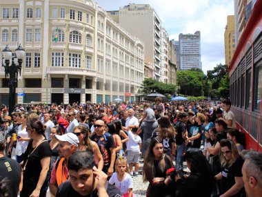 Curitiba (PR), 23 / 02 / 2020 - Curitiba, Brezilya 'da Zombi Yürüyüşü 