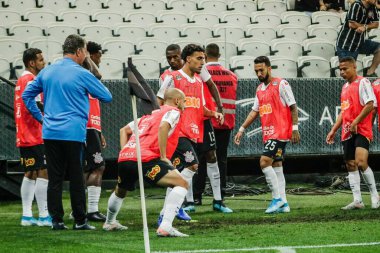 SAO PAULO - OCT 19, 2019: CORINTHIANS during the match between valid for the 27th round of the Brazilian Championship, at the Corinthians Arena in Itaquera