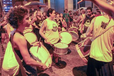RUO DE JANEIRO, RJ, 12.01.2020 - BLOCO DE CARNAVAL - Bloco da Favorita Copacabana, Rio de Janeiro 