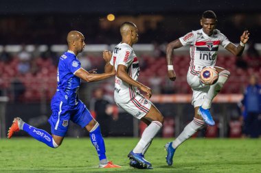 SAO PAULO, SP, BRAZIL: Brezilya 'daki iki Campeonato Brasileiro Srie A takımı arasında futbol maçı